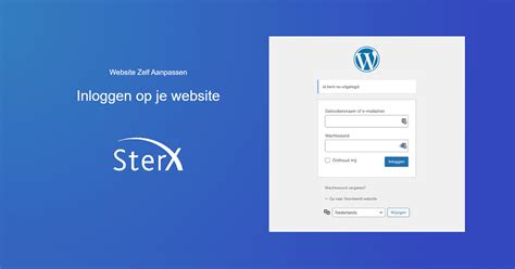 website inloggen.